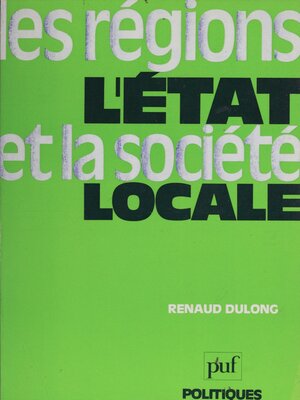 cover image of Les Régions, l'État et la société locale